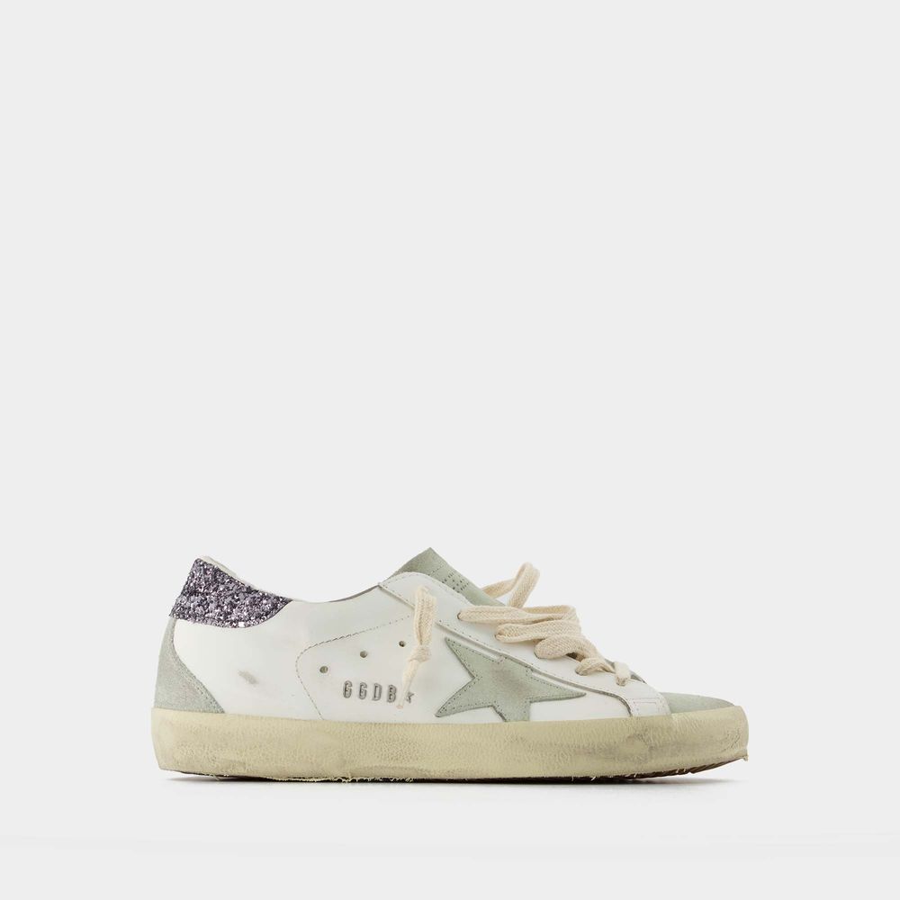 Shop Golden Goose Sneakers Super-star -  - Cuir - Multi In Multicoloured