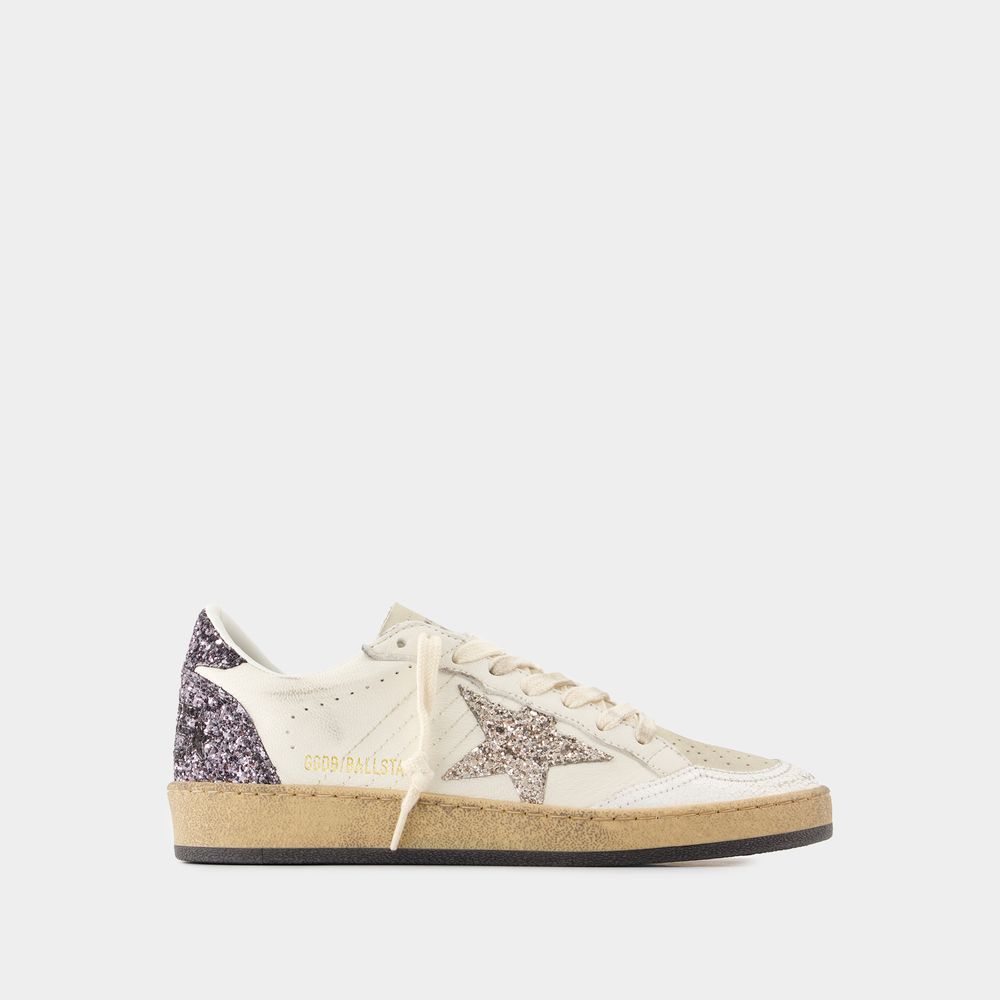 Shop Golden Goose Sneakers Ballstar -  Deluxe Brand - Cuir - Blanc In White