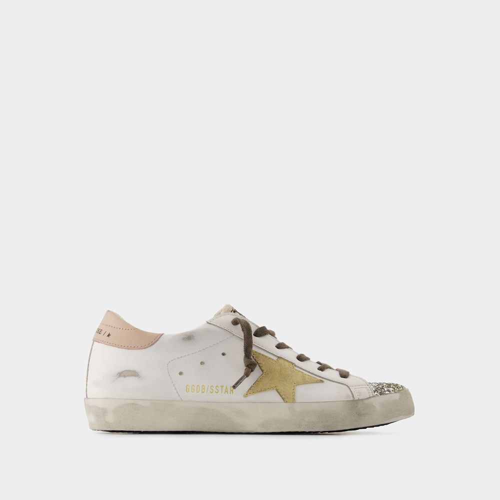 Shop Golden Goose Sneakers Super Star -  Deluxe Brand - Cuir - Blanc In White