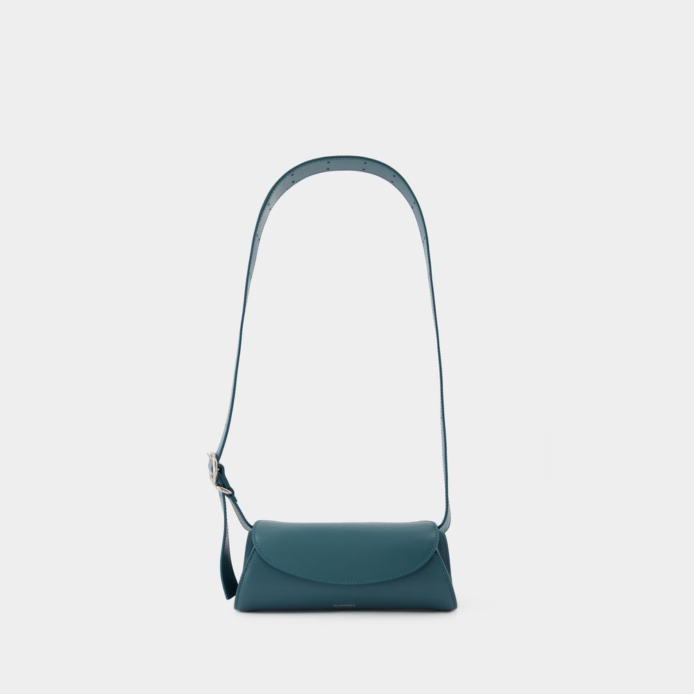 Shop Jil Sander Cannolo Mini Purse -  - Leather - Blue