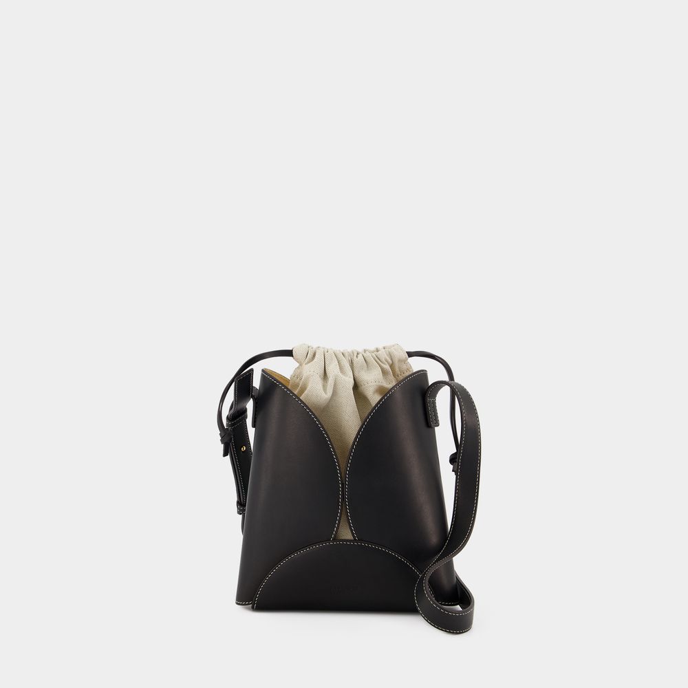 Jil Sander Ellipse Crossbody - - Leather - Black In Black