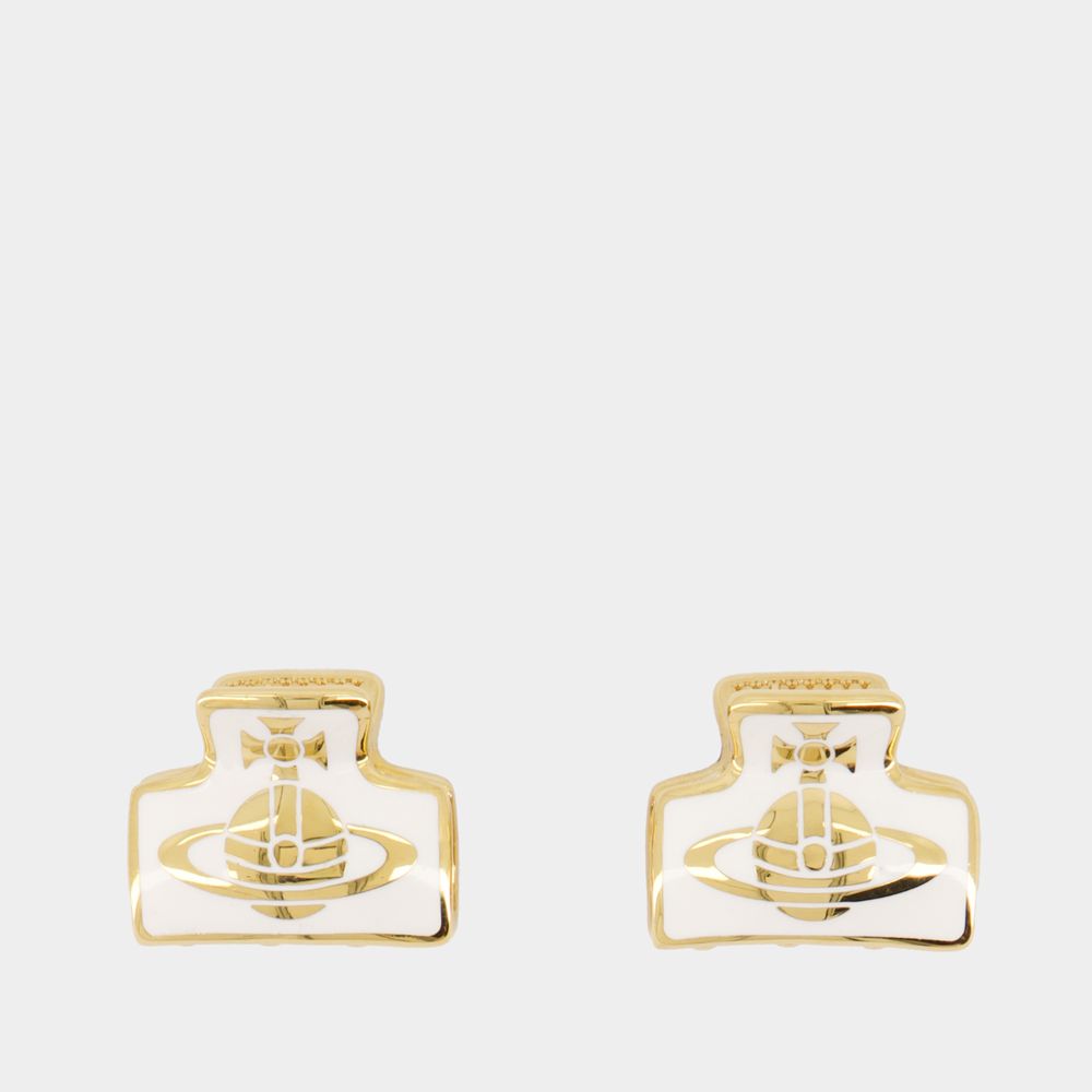 Shop Vivienne Westwood Mini Claw Hair Clips -  - Metal - Gold