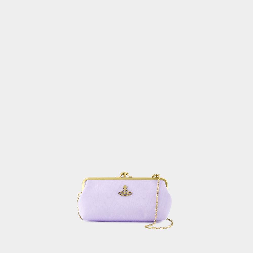 Shop Vivienne Westwood Moire Frame Bag -  - Synthetic - Purple