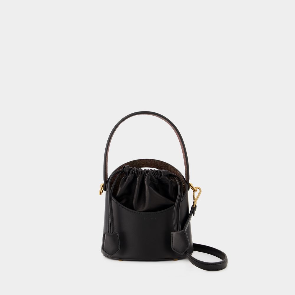 Shop Etro Secchiello Crossbody Bag -  - Leather - Black