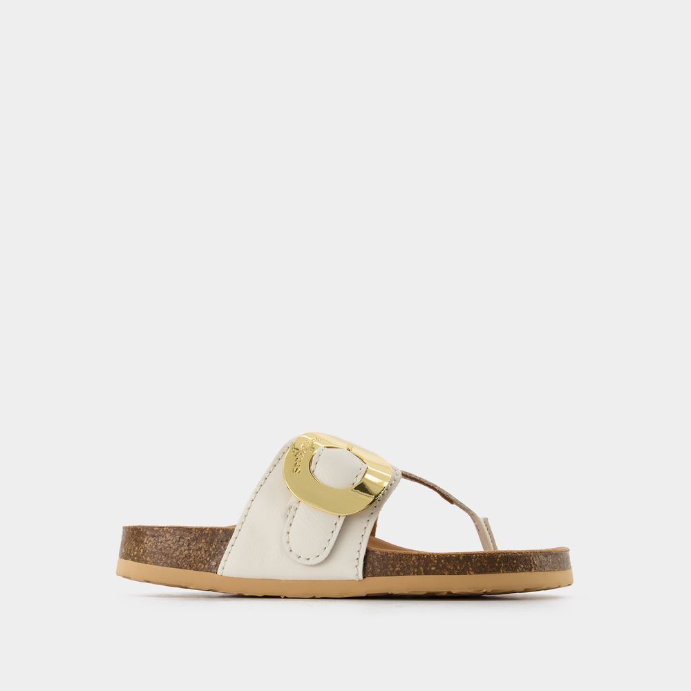 Shop See By Chloé Chany Fussbett Mules - See By Chloe - Natural - Leather In Beige