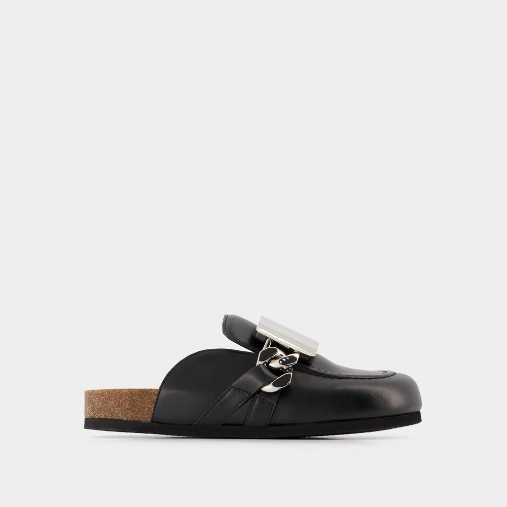 Shop Jw Anderson Gourmet Loafers - J.w. Anderson - Black - Leather