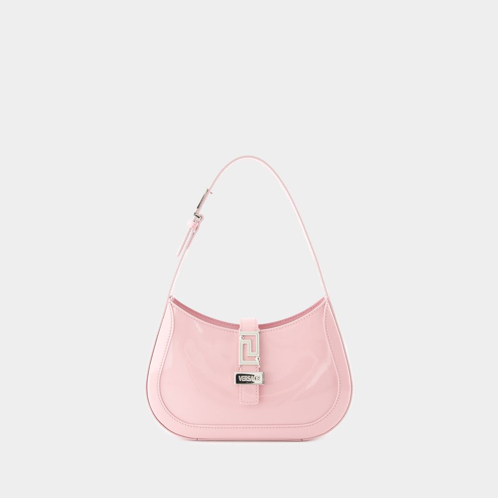 Shop Versace Small Hobo Schultertasche -  - Leder - Rosa In Pink