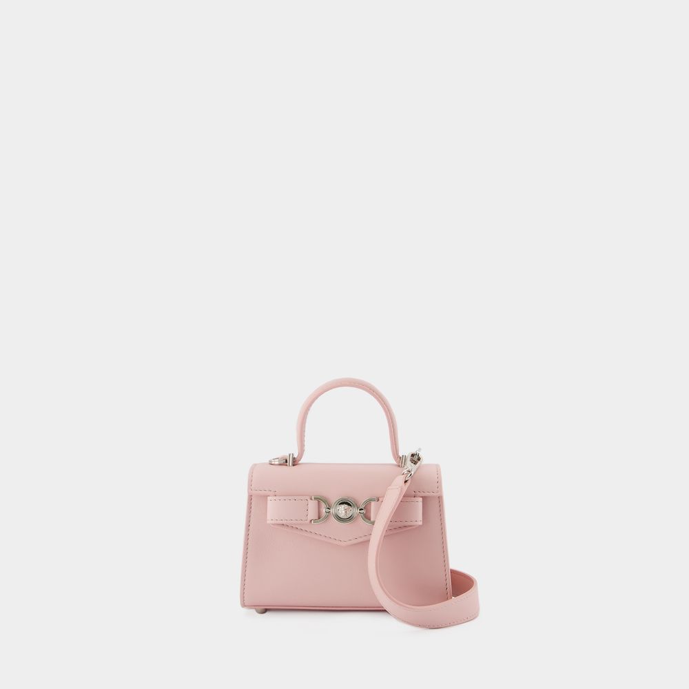 Shop Versace Mini Medusa 95 Crossbody -  - Leather - Pink