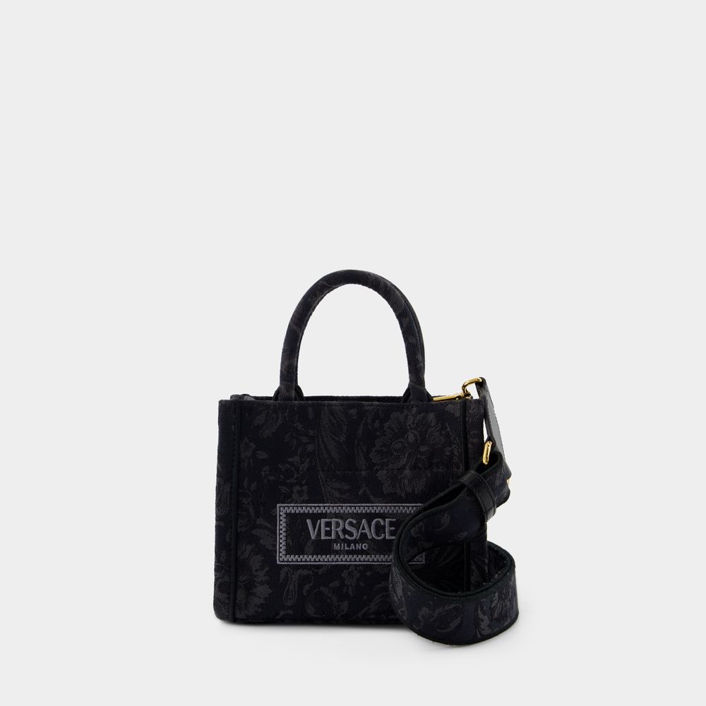 Shop Versace Xs Athena Crossbody -  - Leather - Black