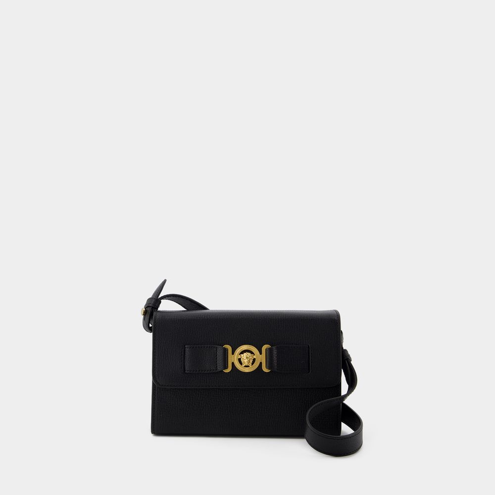 Versace Medusa Biggie Clutch -  - Leather - Black In Black