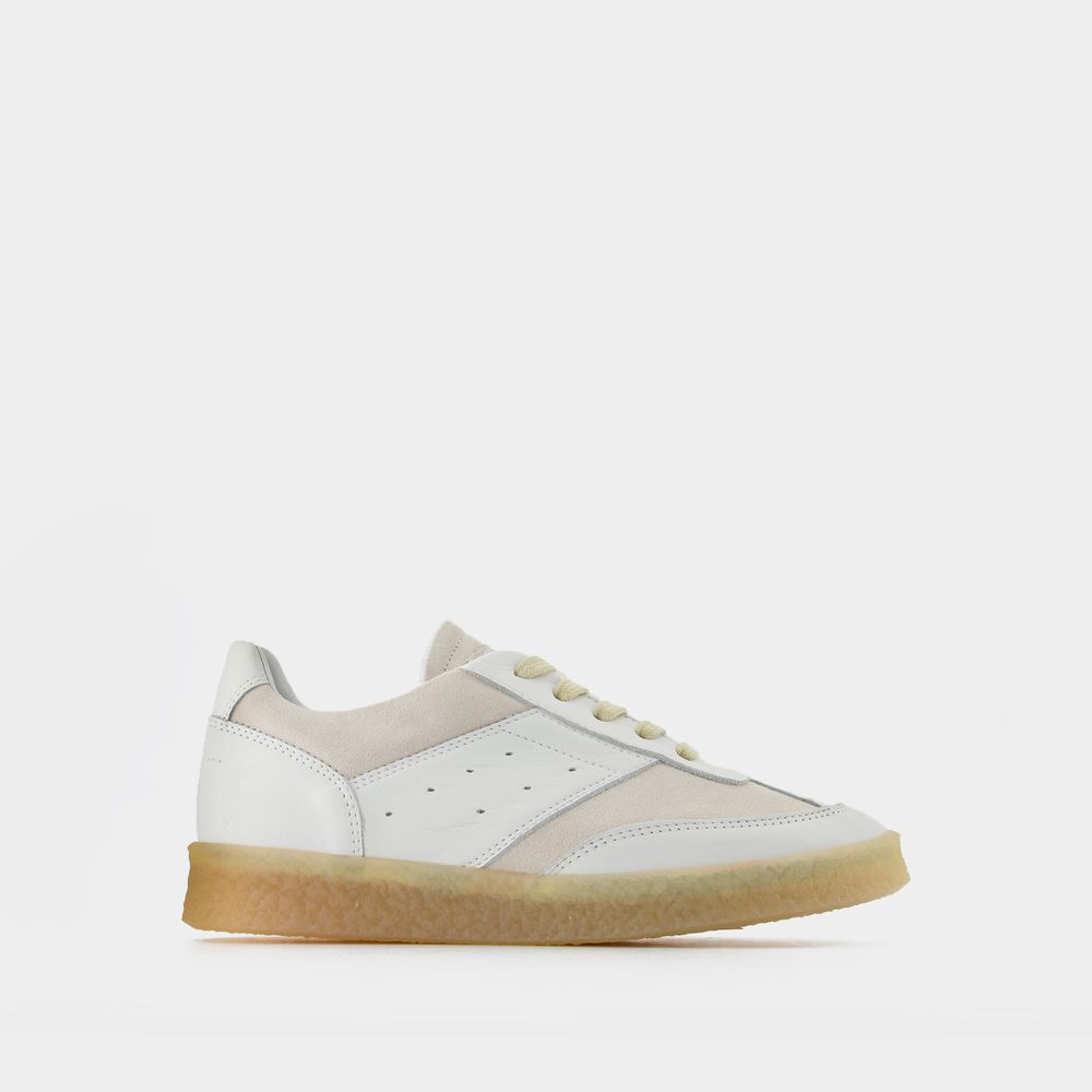 Shop Mm6 Maison Margiela Sneakers -  - White - Leather