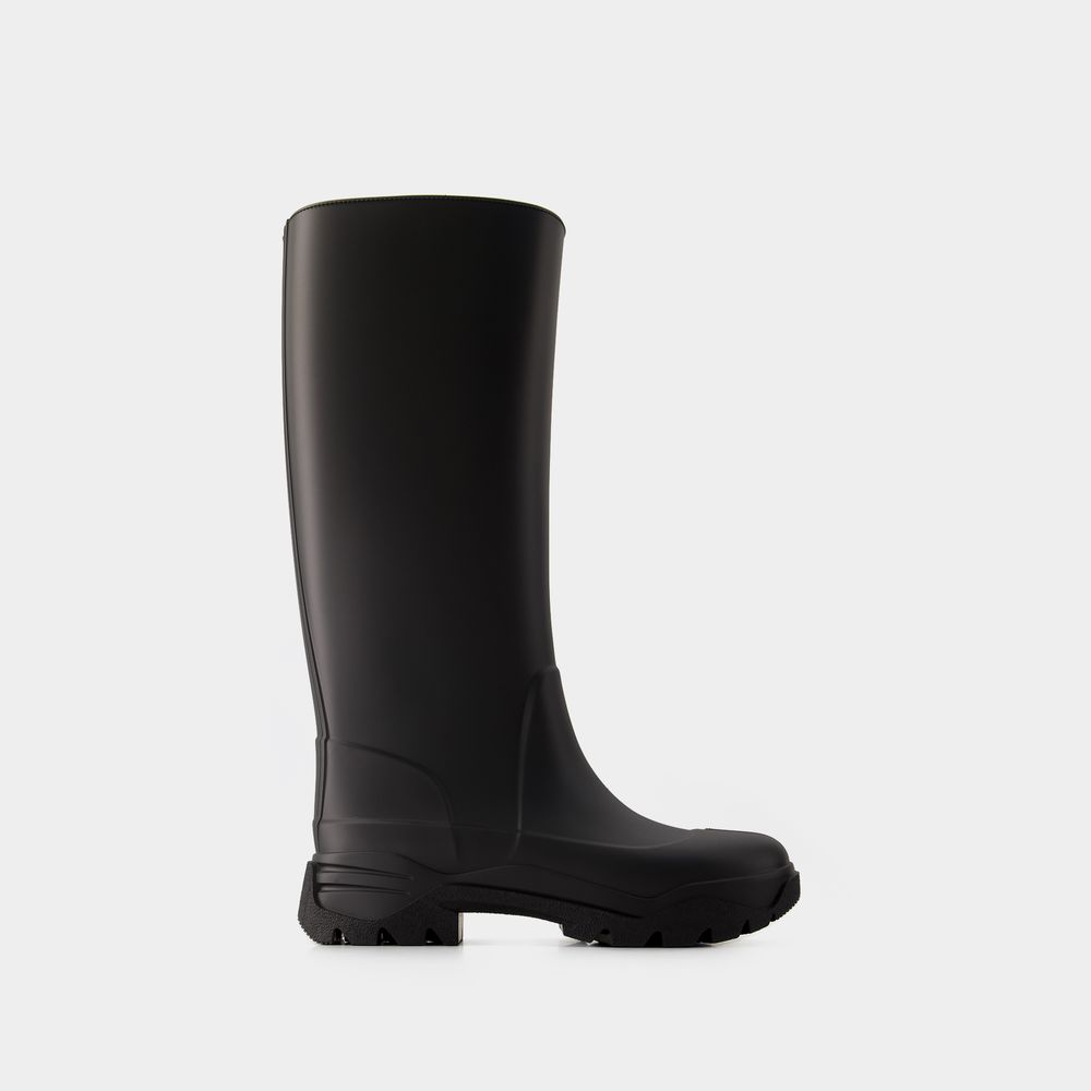 Shop Maison Margiela Tabi Rain Boots -  - Rubber - Black
