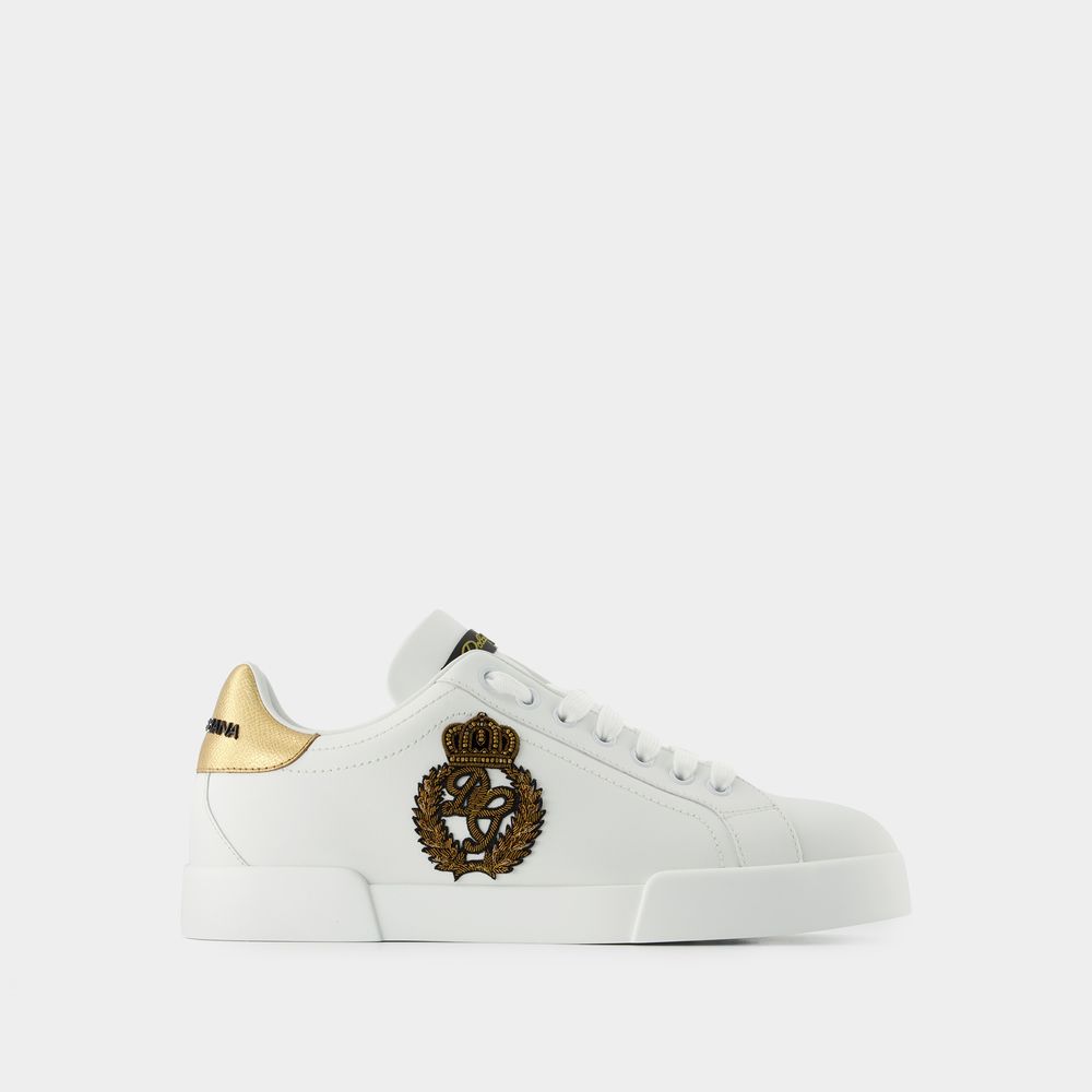 Dolce & Gabbana Portofino Sneakers In White