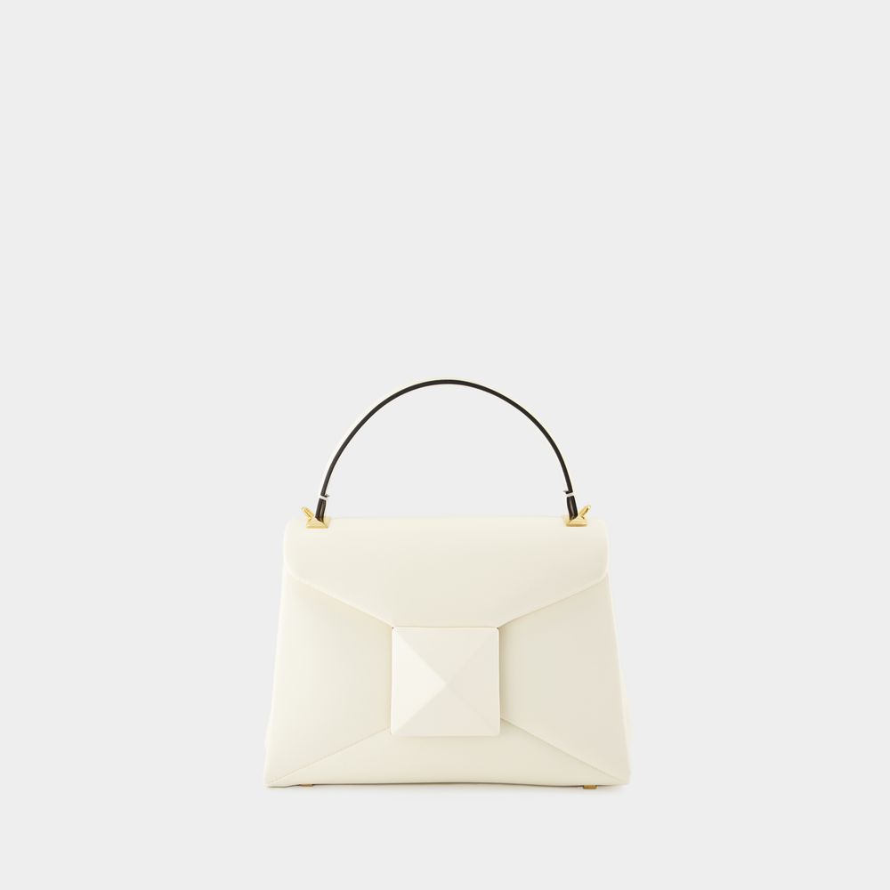 Valentino Garavani One Stud Small Handbag -  - Ivory - Leather In White