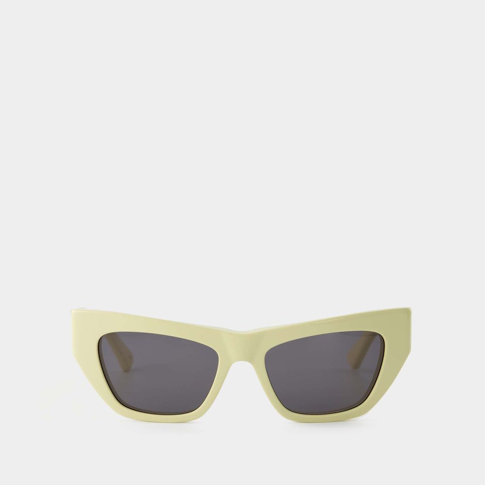 Bottega Veneta Logo Sunglasses In Multicoloured