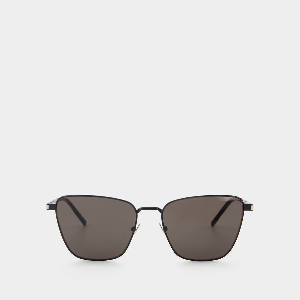 Shop Saint Laurent Sl 551 Sunglasses -   - Black - Metal