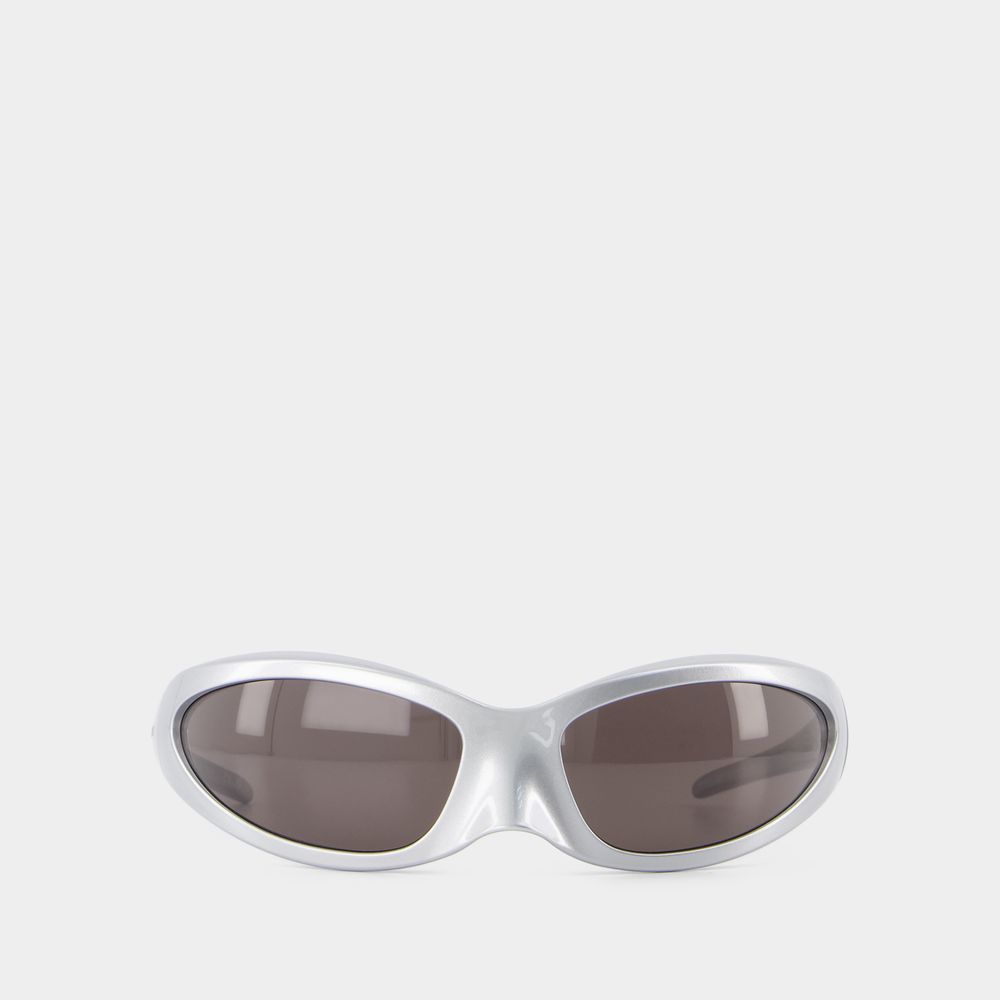 Shop Balenciaga Sunglasses -   - Acetate - Silver