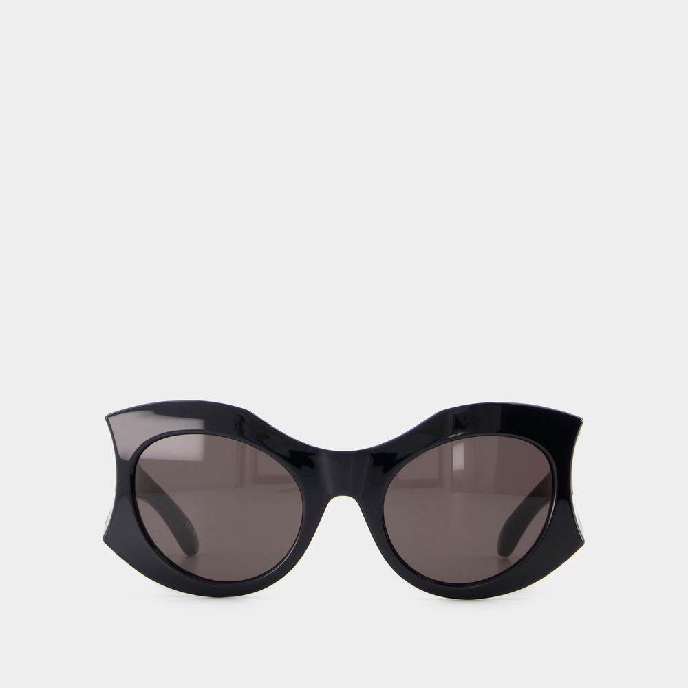Shop Balenciaga Sunglasses -   - Acetate - Black