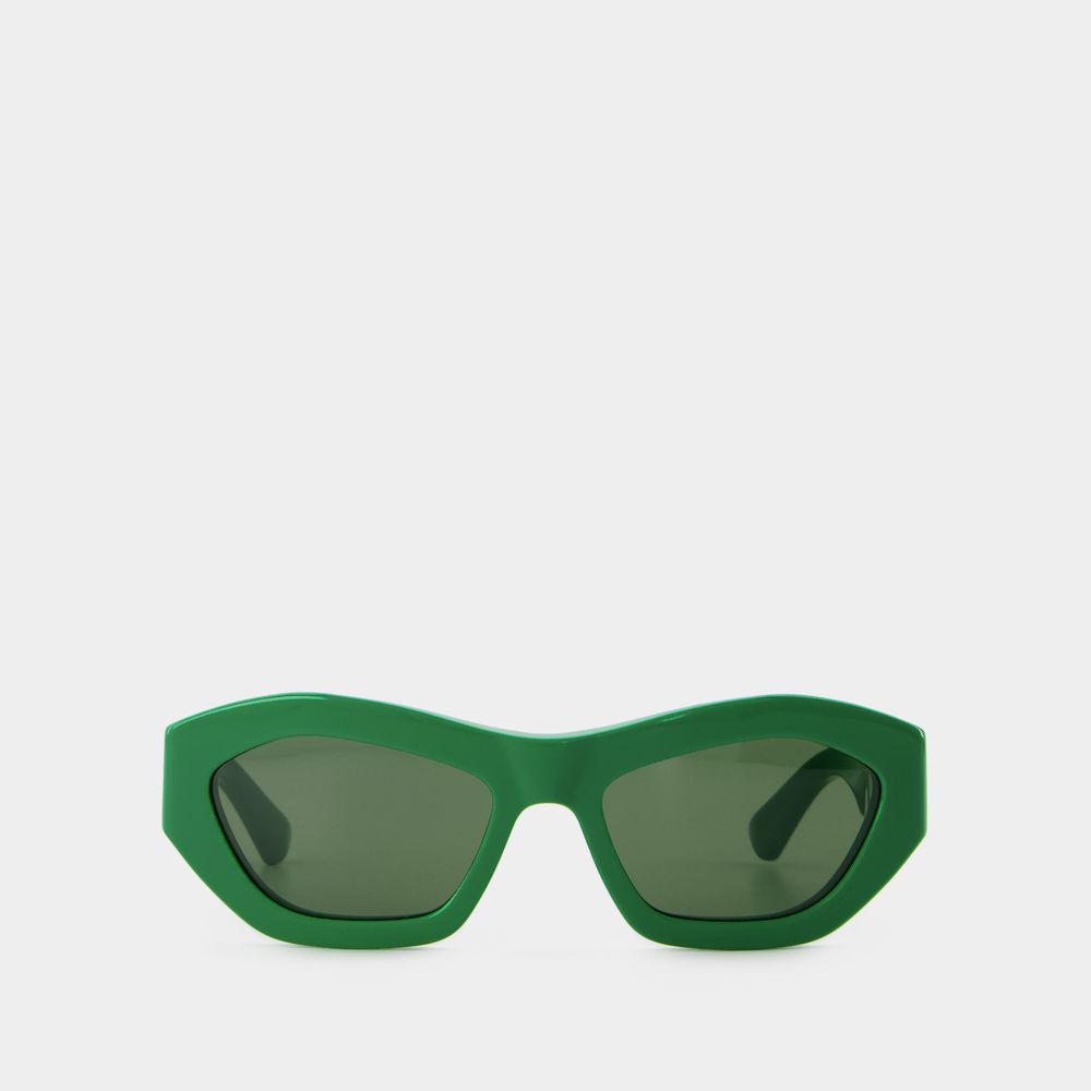 Shop Bottega Veneta Sunglasses -  - Acetate - Green