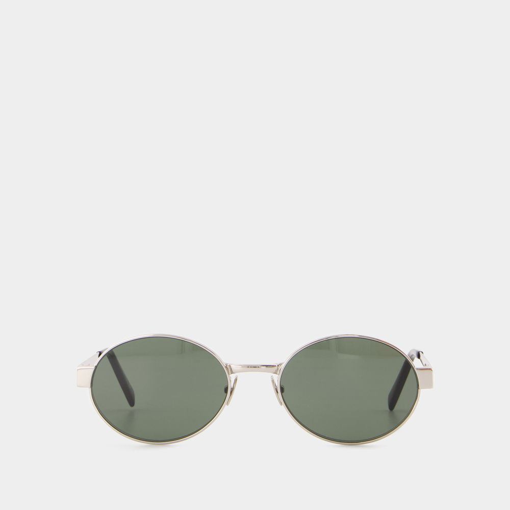 Shop Saint Laurent Sl 692 Sunglasses - - Metal - Silver