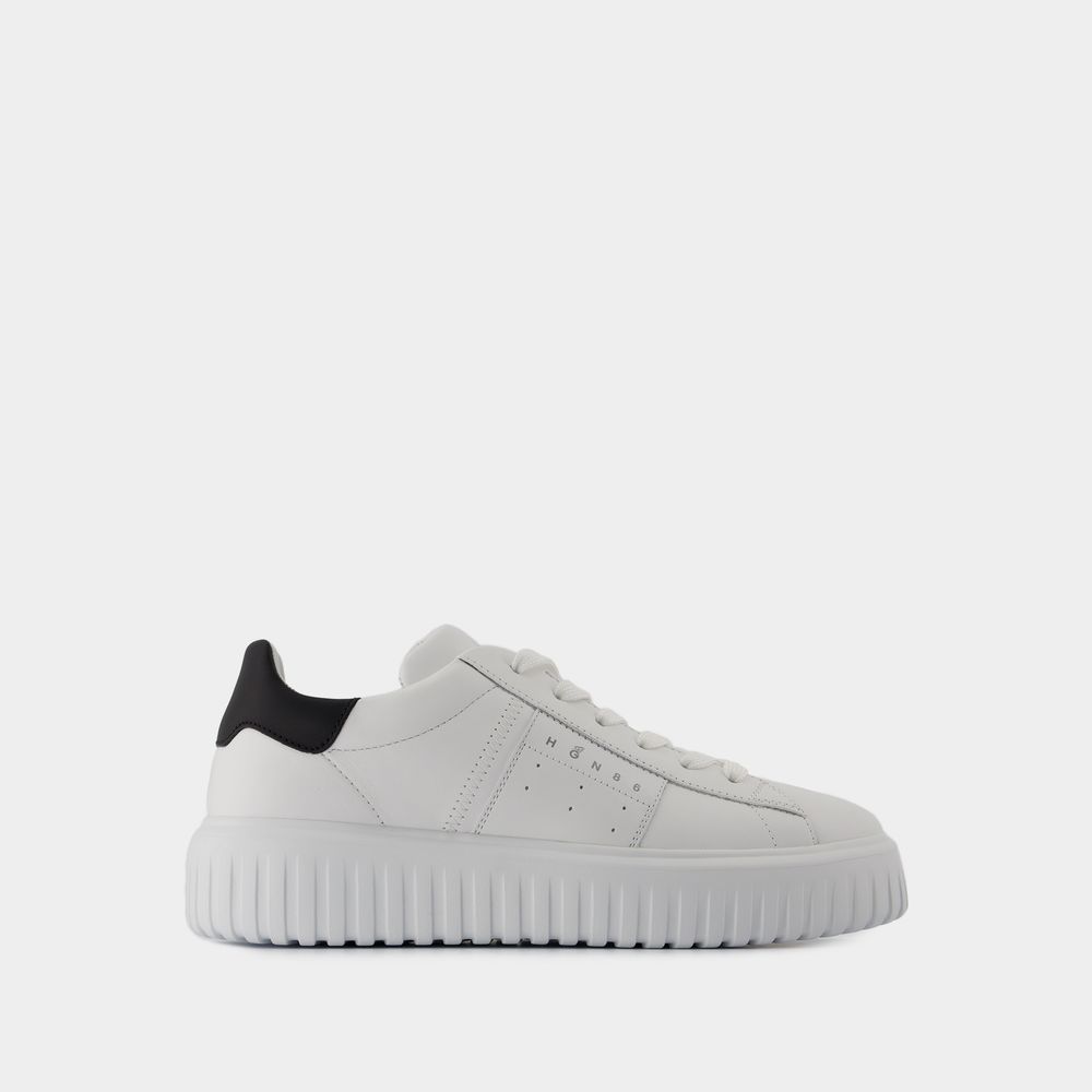 Hogan H645 Leather Sneakers In White