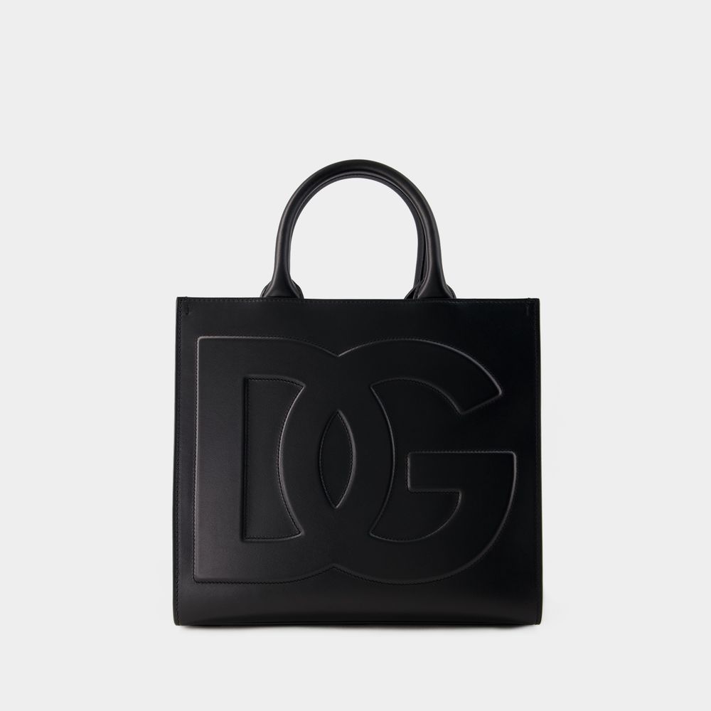 Shop Dolce & Gabbana Dg Daily Cabas - Dolce&gabbana - Leder - Schwarz In Black