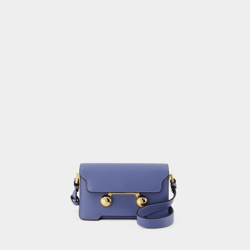 Shop Marni Mini Shoulder Bag -  - Leather - Blue