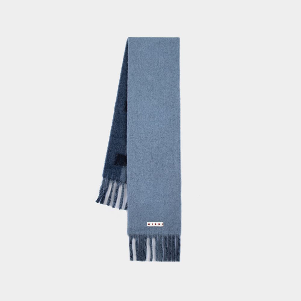 Shop Marni Scarf -  - Wool - Blue