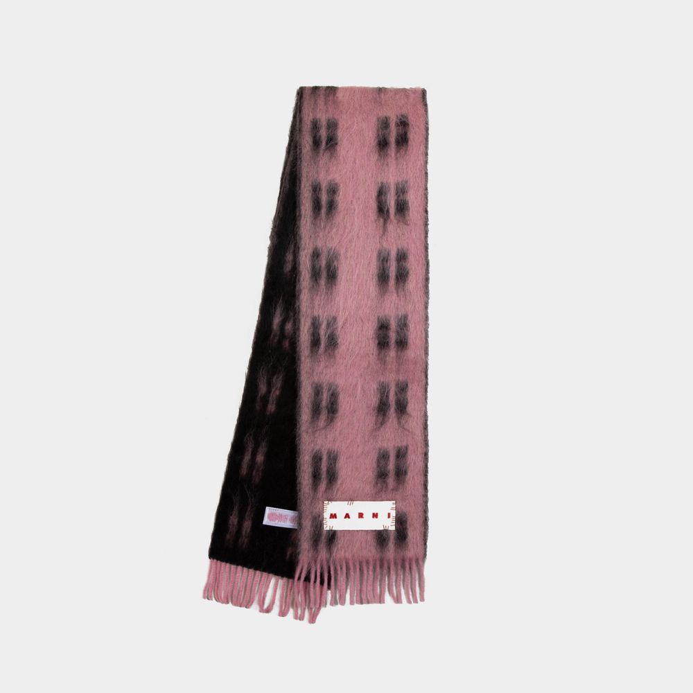 Marni Scarf - - Wool - Pink In Pink