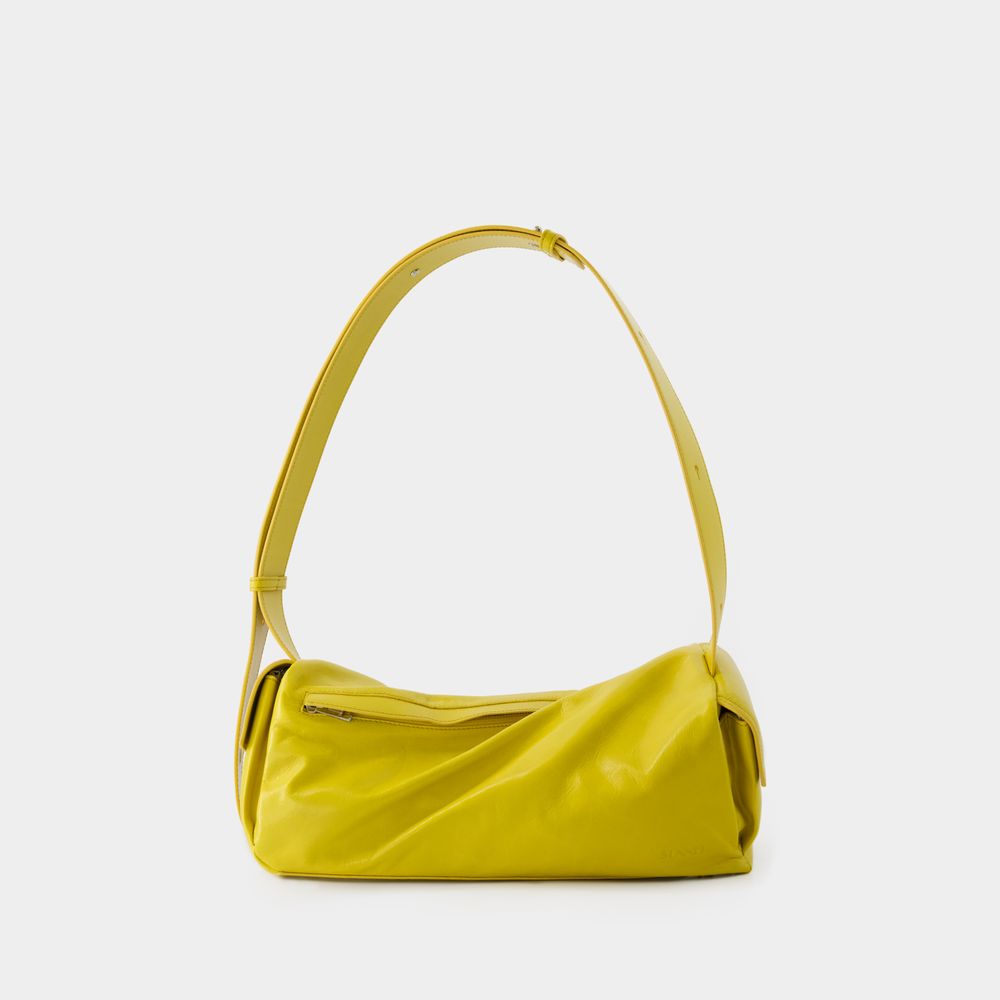 Shop Sunnei Shoulder Bag Labauletto -  - Leather - Yellow