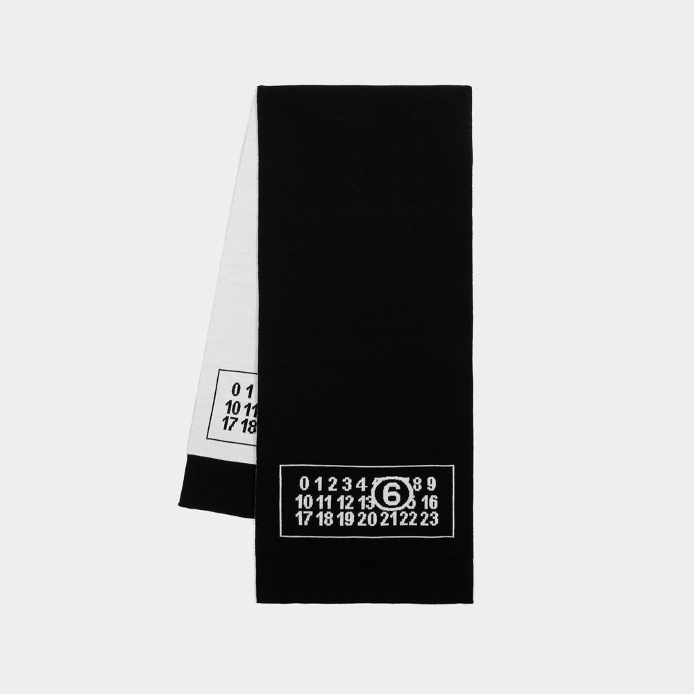 Mm6 Maison Margiela Scarfs Black In Black