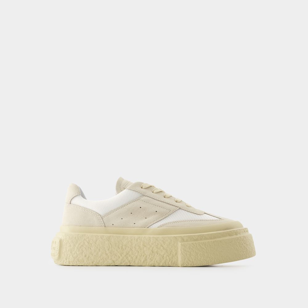 Shop Mm6 Maison Margiela Sneakers -  - Leather - White