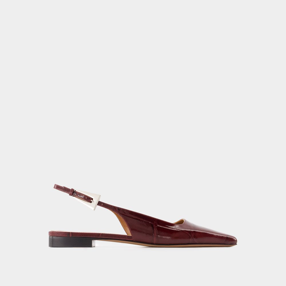 Shop Paris Texas Slingback Bettina 10 -  - Cuir - Bordeaux In Burgundy