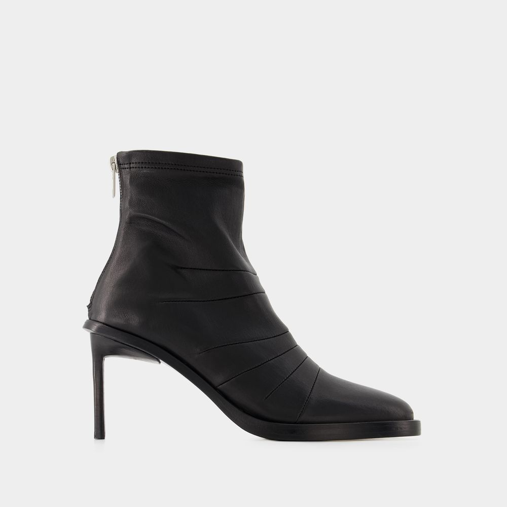 ANN DEMEULEMEESTER BOTTINES HEDY - ANN DEMEULEMEESTER - CUIR - NOIR