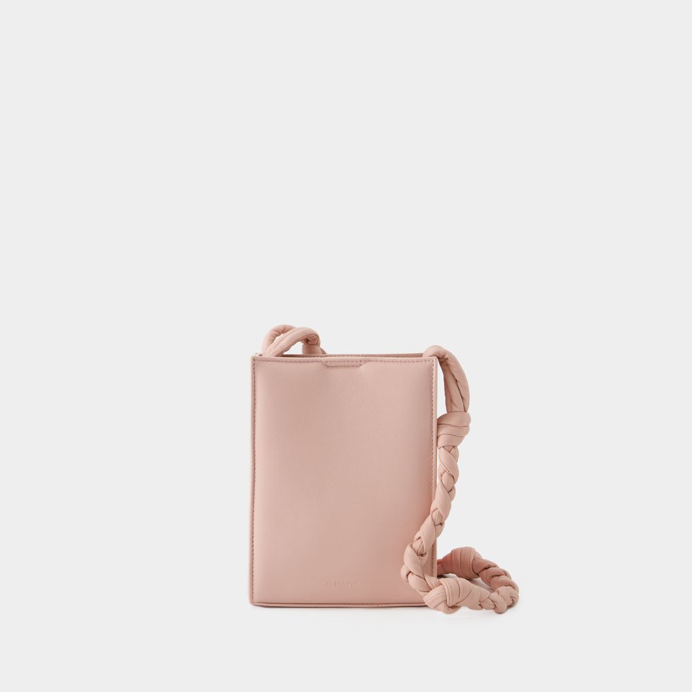Shop Jil Sander Tangle Sm Padded Crossbody -  - Leather - Sepia Rose In Pink