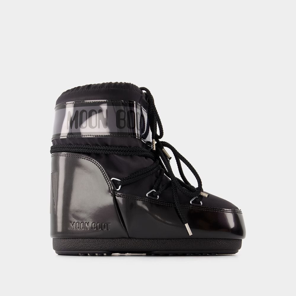 Moon Boot Bottes Icon Low Glance - - Synthétique - Noir In Black