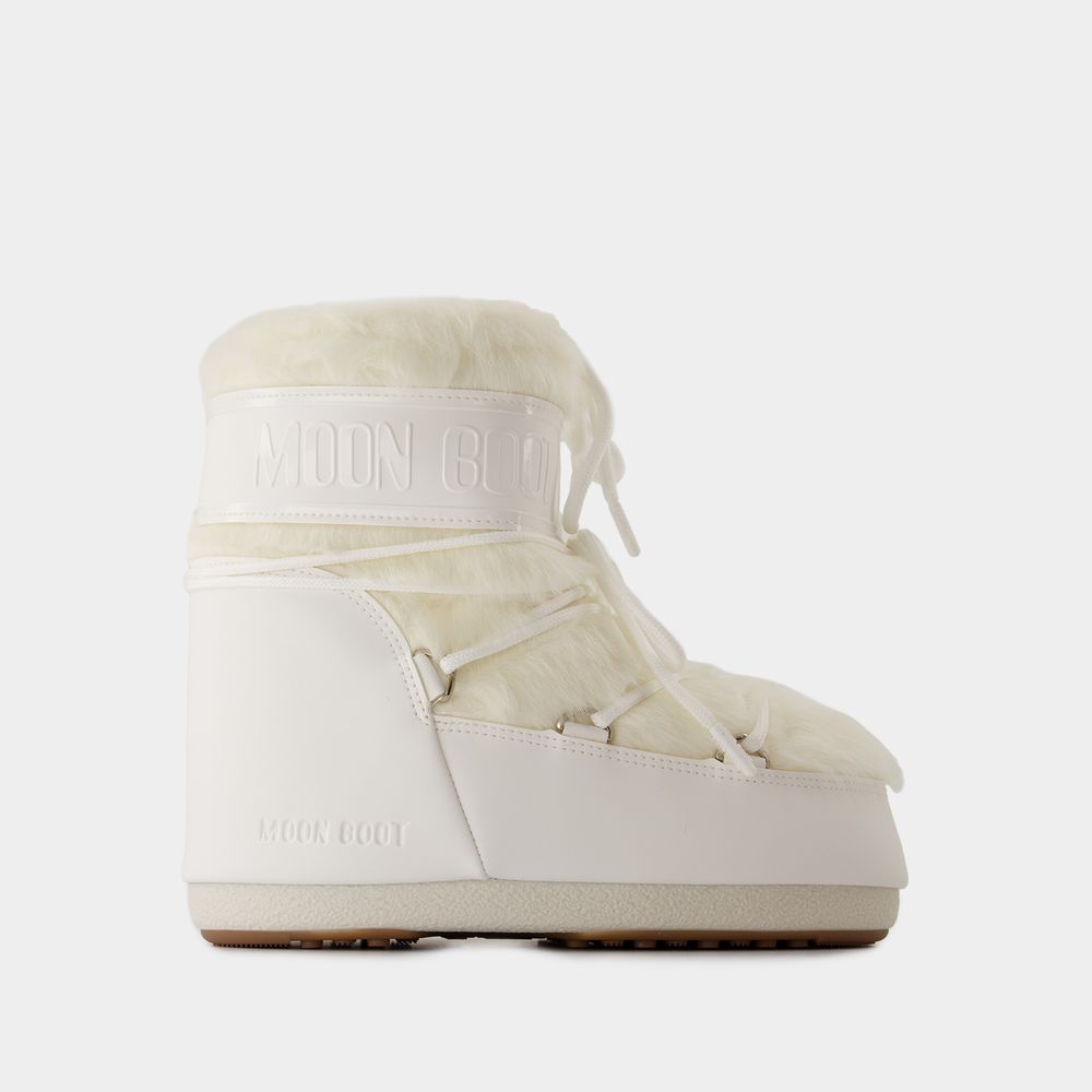 MOON BOOT BOTTES ICON LOW - MOON BOOT - SYNTHÉTIQUE - BLANC