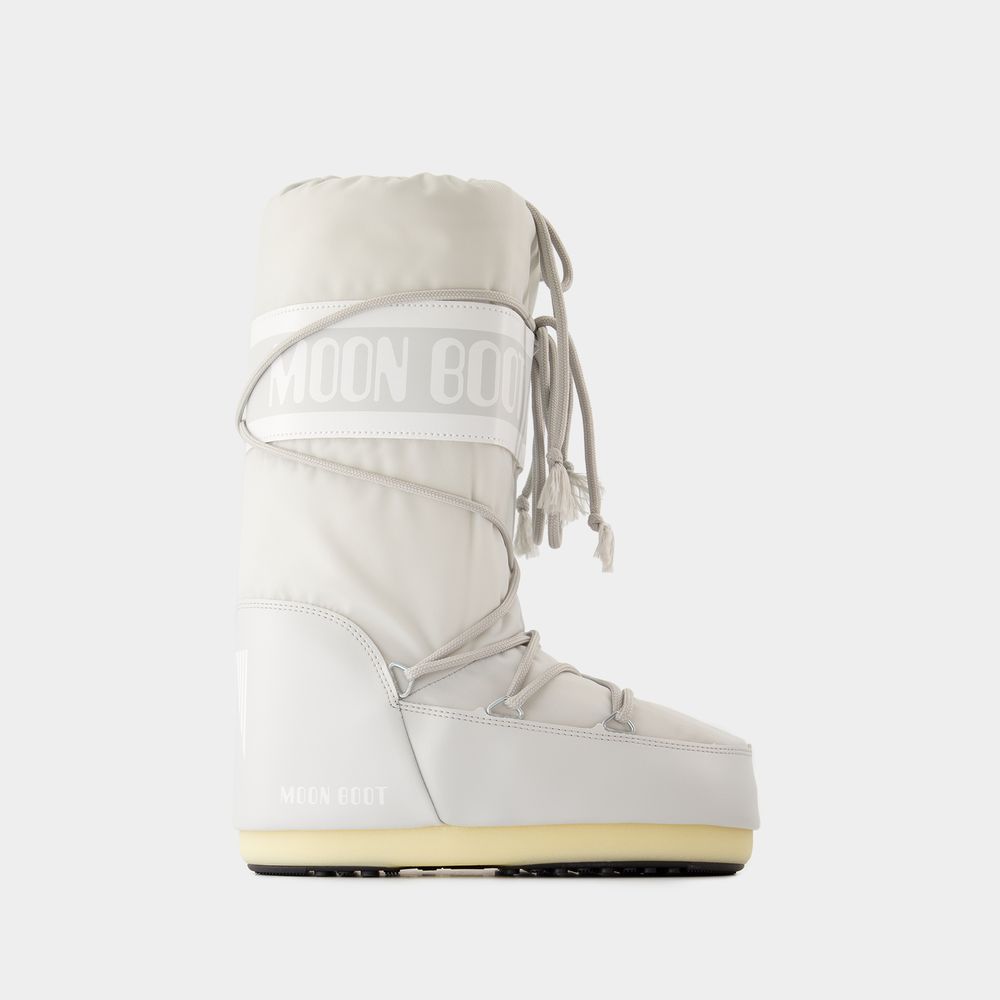 Moon Boot Bottes Icon - - Synthétique - Gris In Grey