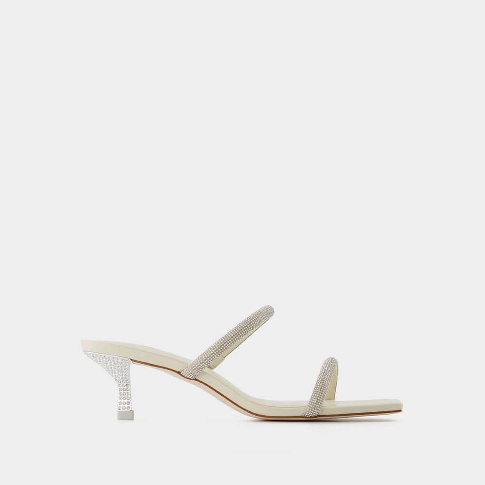 Shop Cult Gaia Nami Sandals -  - Cream - Strass In White