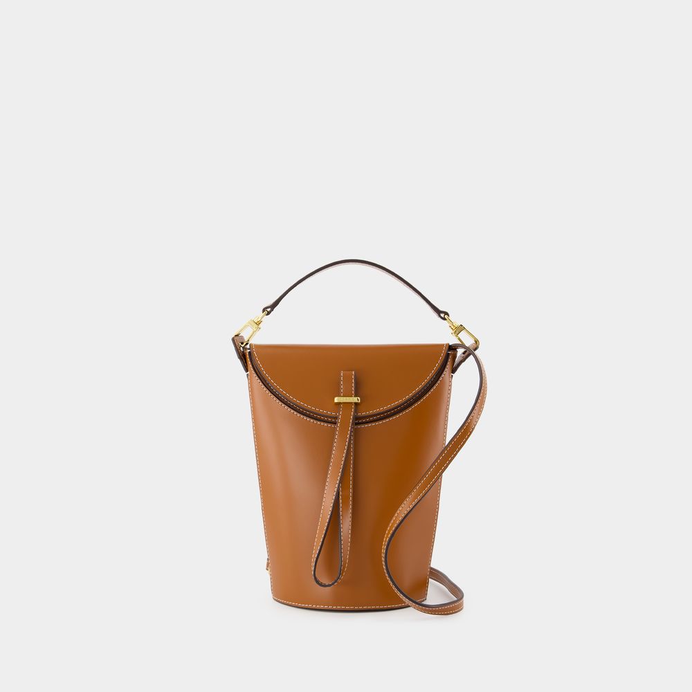 Shop Staud Phoebe Convertible Bucket Bag -  - Leather - Brown