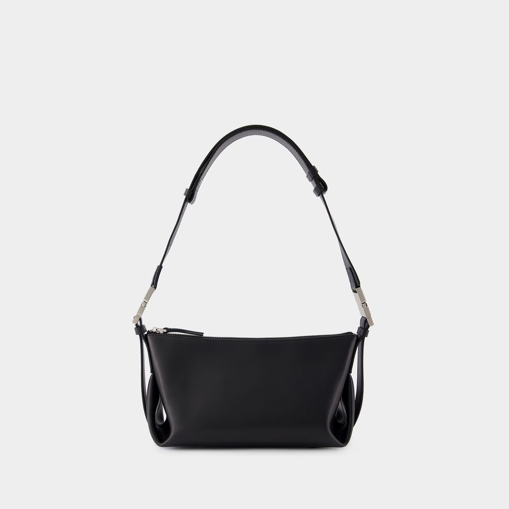 Shop Osoi Bean Twee Shoulder Bag -  - Leather - Black