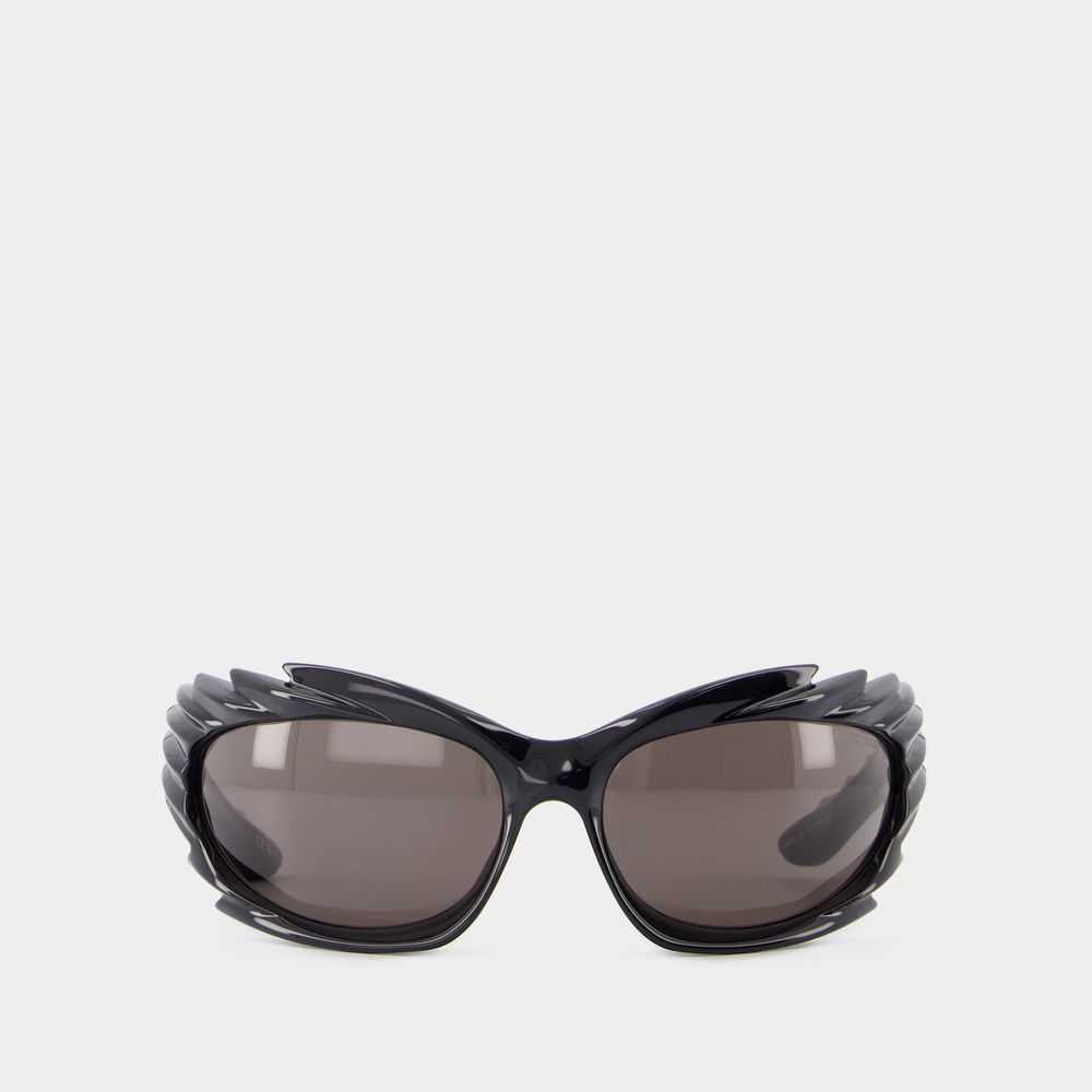 Shop Balenciaga Bb0255s Sunglasses -  - Acetate - Black