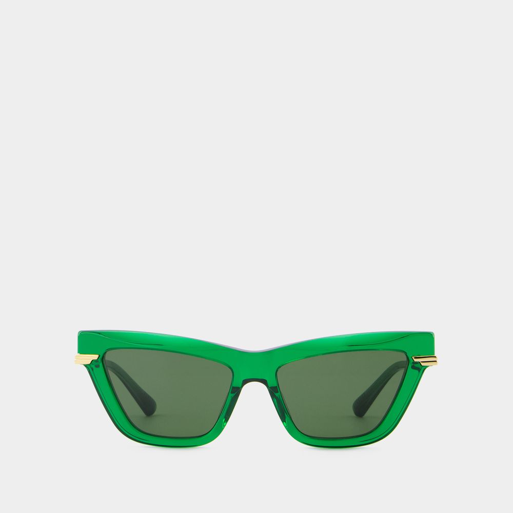 Bottega Veneta Women's Cat Eye Sunglasses In Green