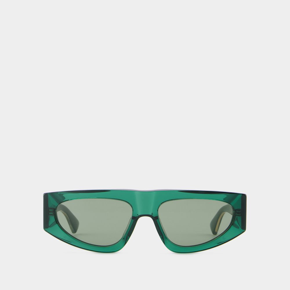 Shop Bottega Veneta Bv1277s Sunglasses -  - Acetate - Green