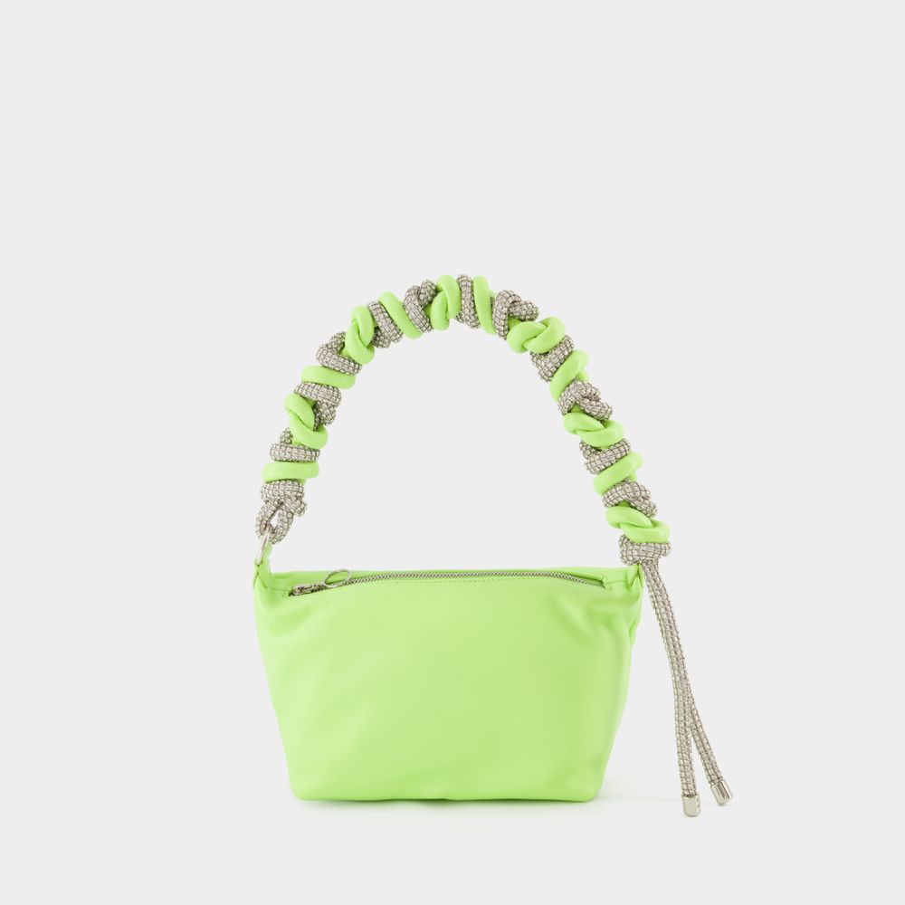 Shop Kara Phone Cord Hobo Bag -  - Yellow - Leather In Green