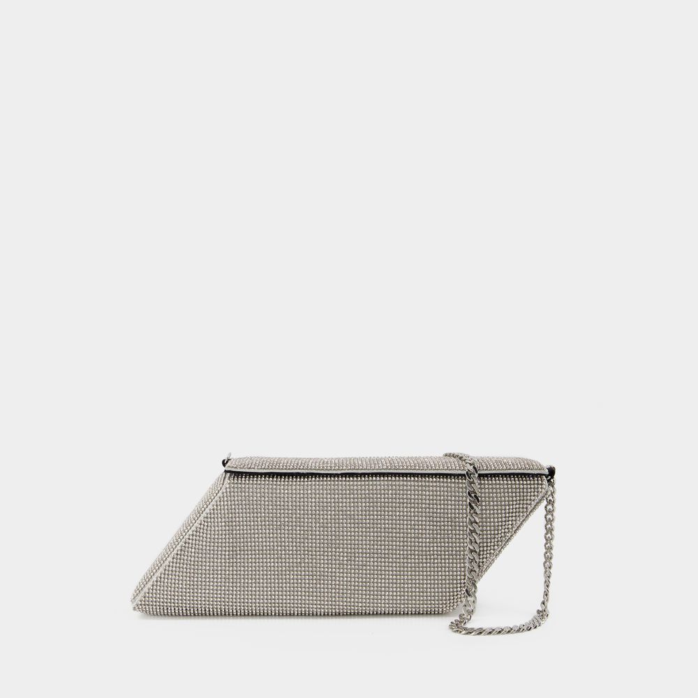 Shop Kara Parallelogram Bag -  - White - Brass