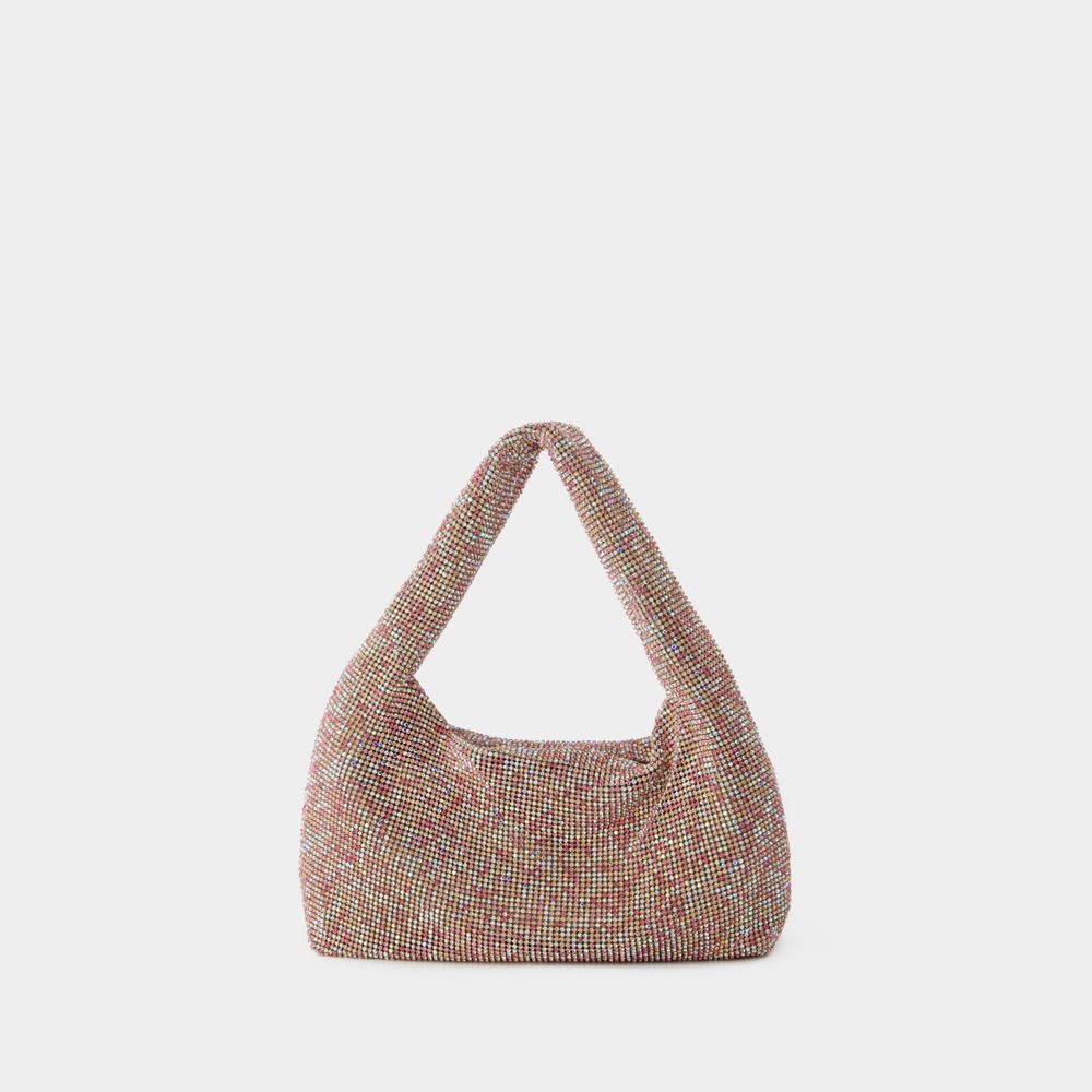 Shop Kara Mini Crystal Mesh Armpit Bag -  - Polyester - Pink Pixel