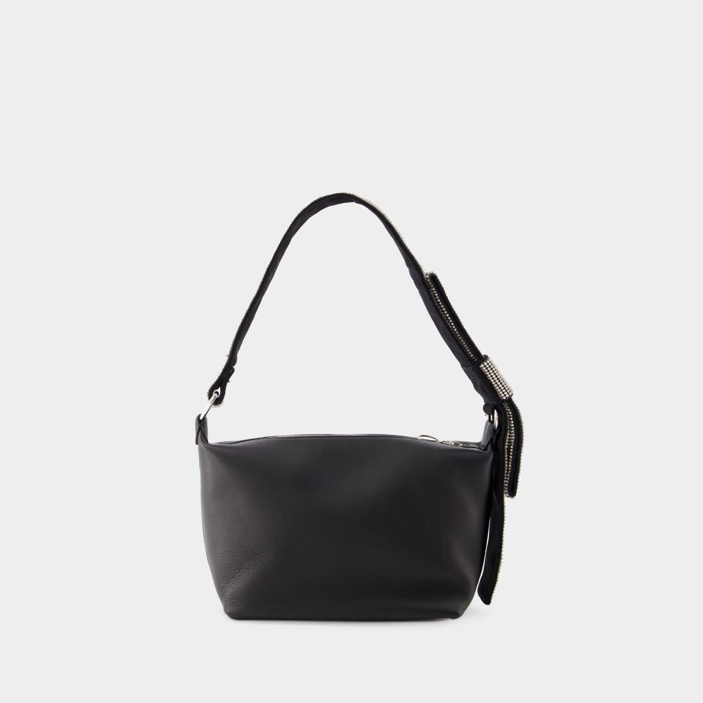 Shop Kara Hobo Bow Bag -  - Leather - Black