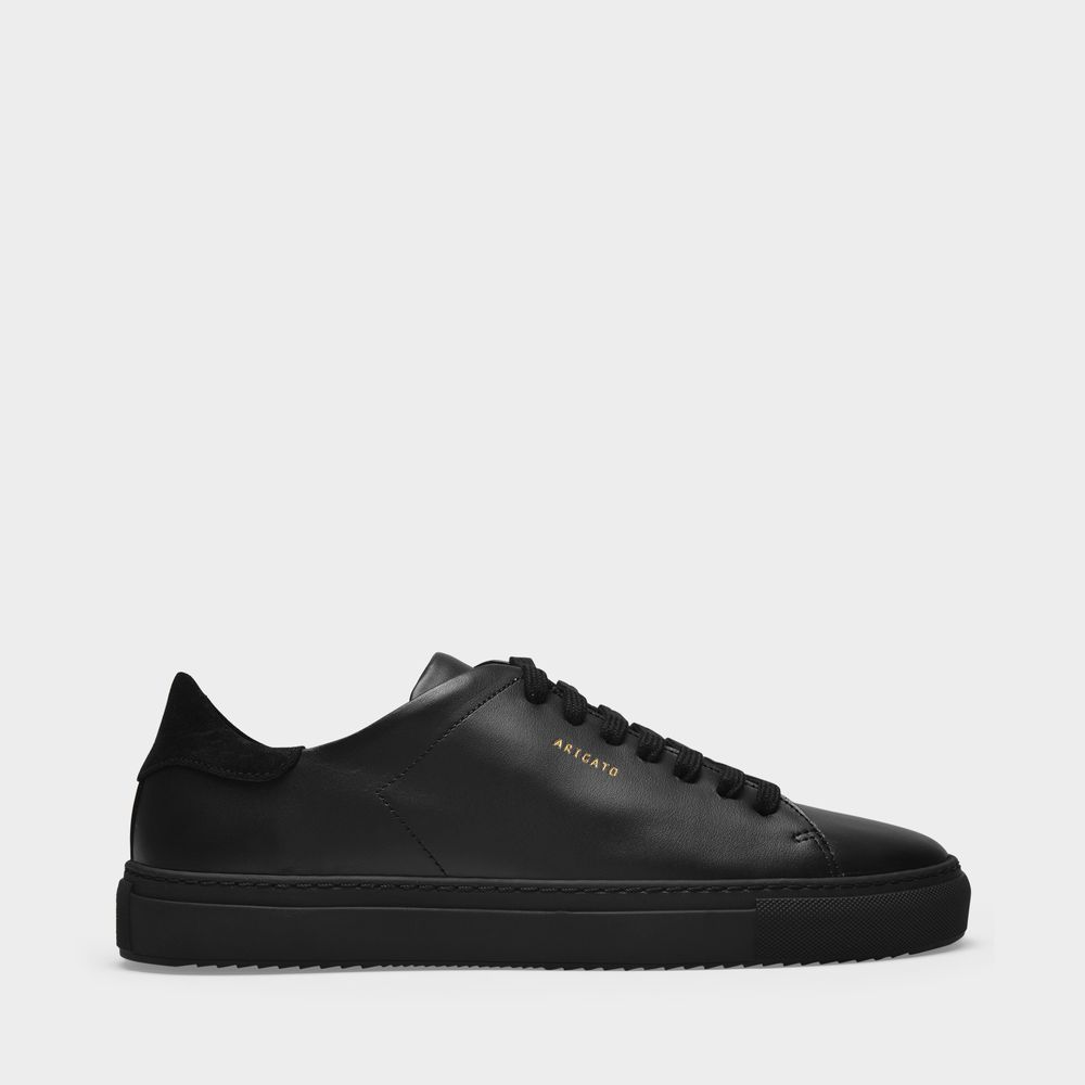 Shop Axel Arigato Sneakers Clean 90 Aus Schwarzem Leder In Black