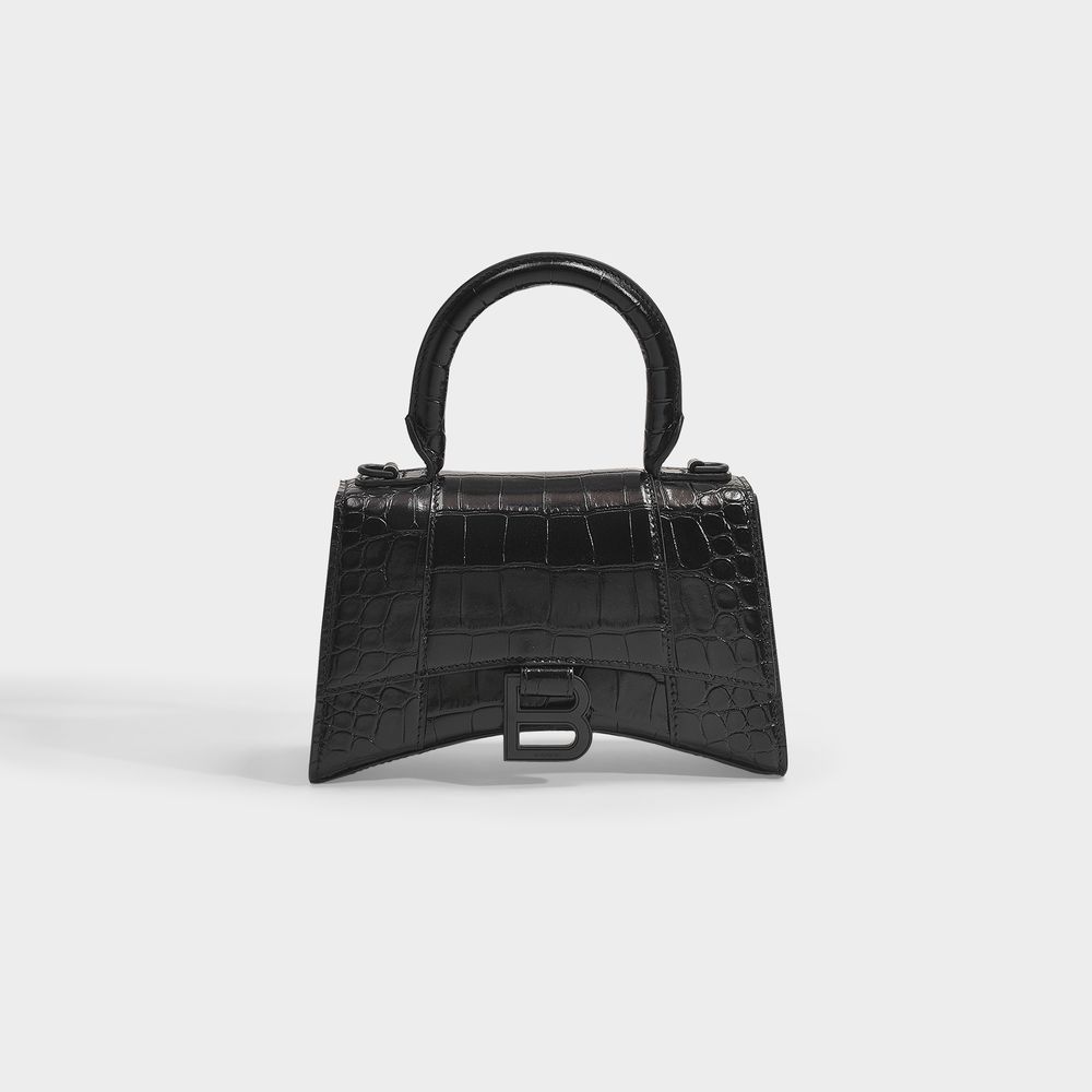 Balenciaga Hourglass Xs Bag -  -  Black - Leather